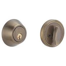 Photo 1 of 
Defiant
Antique Brass Single Cylinder Deadbolt