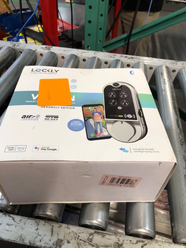 Photo 1 of ***FACTORY SEALED***Lockly Vision Smart Lock, HD Video Doorbell Smart Locks for Front Door, Fingerprint Door Lock, Touchscreen Keypad, App Control, No Monthly Fee, Auto Lock - Satin Nickel