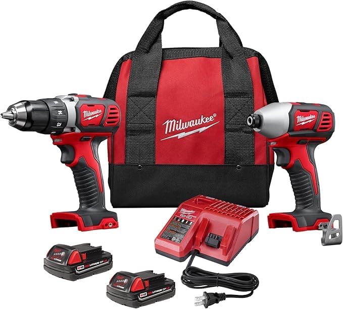 Photo 1 of ***STOCK PHOTO REFERENCE ONLY - MISSING BATTERIES***
****PARTS ONLY****
Milwaukee 2691-22 18-Volt Compact Drill and Impact Driver Combo Kit