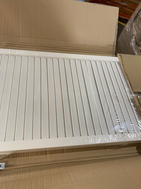 Photo 1 of Closet Door, Bi-Fold, Traditional Louver-Panel Solid Core Unfinished 80 in. x 30 in. White