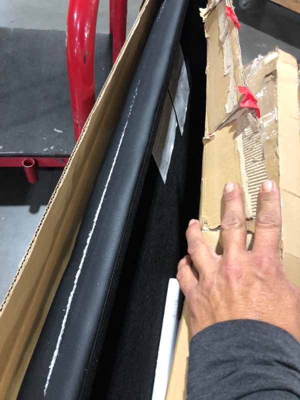 Photo 1 of **PARTS ONLY **HUGE SLIT ACROSS THE TOP**
Nestl Headboard Full Size Bed, Button Tufted Linen Headboards, Upholstered Full Size Headboard Only, Bed Frame Mounted Bed Headboard, Adjustable Height 34” to 42”, Modern Full Headboard, Black