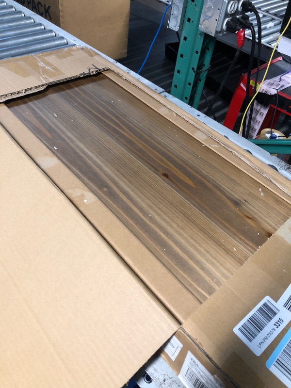 Photo 1 of Wnutrees Farmhouse Wood Bench, Rustic Indoor Storage Bench for Entryway, Living Room, Dining Room, Solid Wood Construction, Original Wood