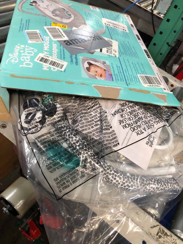 Photo 1 of *** FACTORY SEALED - OPENED FOR INSPECTION ***
Bright Starts Mickey Mouse Comfy Disney Baby Bouncer in Cloudscapes Includes -Toy Bar with 3 Cute Toys, Plays 7 Soothing Melodies w/Auto Shut-Off, Age 0-6 Months