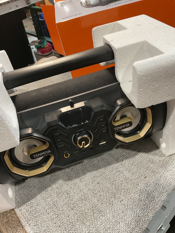 Photo 1 of (Used)(wont hold charge)Bluetooth Speaker, 30W Portable Bluetooth Boombox with Subwoofer, FM Radio, RGB Colorful Lights, EQ, Stereo Sound, Booming Bass