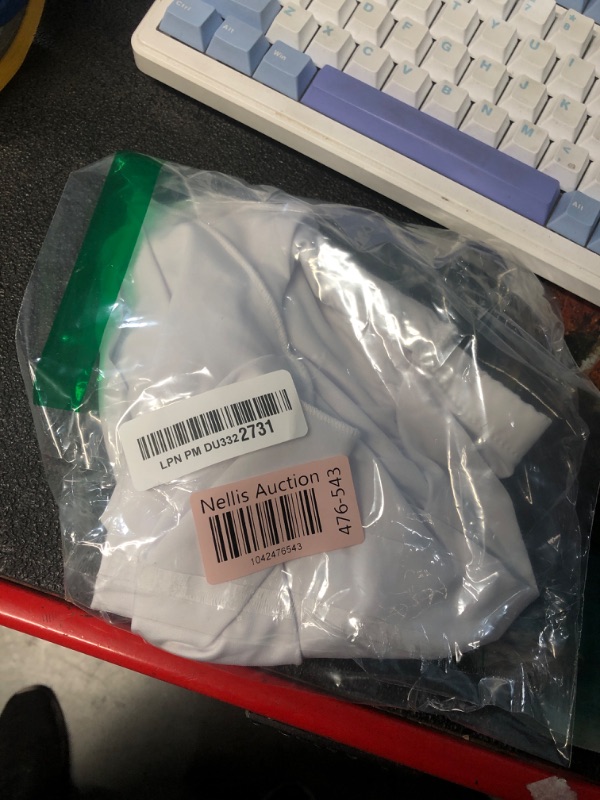 Photo 1 of (BAGGED) (SMALL) ($19) CSDAJIO Asymmetrical Tops for Women Ruched Side Long Tube Top Strapless Bandeau Top Summer Going Out Backless Shirt White Small
