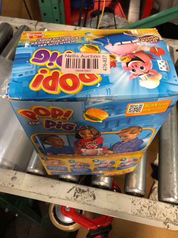 Photo 1 of **MISSING PIECES** Goliath Pop The Pig - Bigger & Better - Belly-Busting Fun as You Feed Him Burgers and Watch His Belly Grow, Multi Color