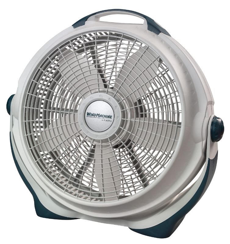 Photo 1 of *** - MAJOR DAMAGE - SEE COMMENTS***
Lasko Wind Machine Air Circulator Floor Fan, 3 Speeds, Pivoting Head for Large Spaces, 20", 3300, White White Fan