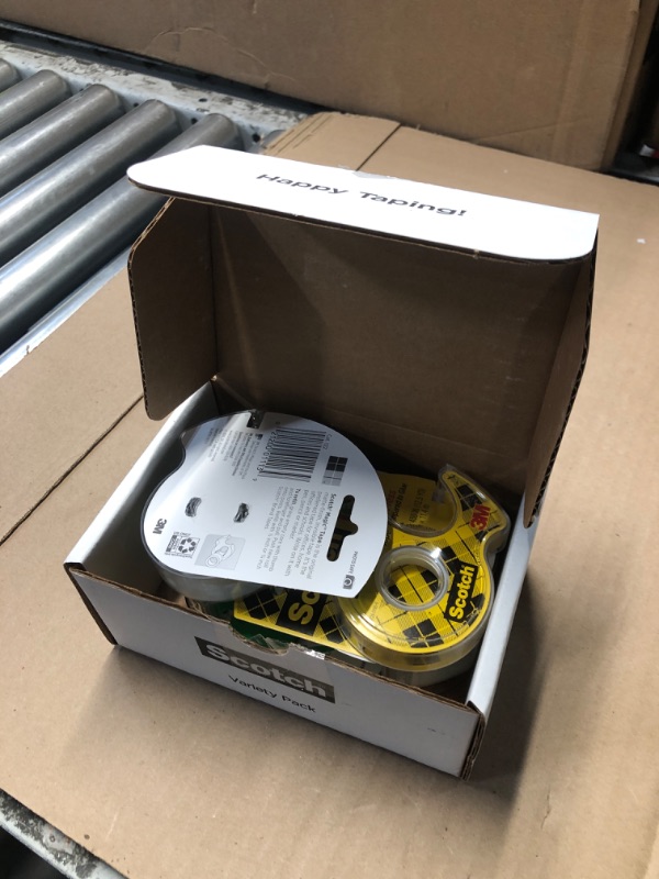 Photo 1 of Scotch Variety Pack Tape, Assorted Sizes Including Magic Tape, Double-Sided Tape, Gift-Wrap Tape, and Super-Hold Tape, 6 Rolls Total