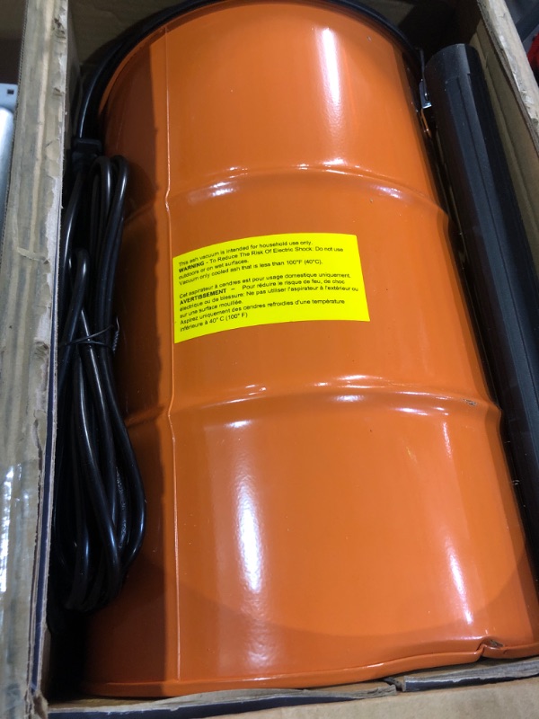 Photo 1 of (see all images) BACOENG 5.3-Gallon Ash Vacuum with Double Stage Filtration System, 10 Amp Ash Vacuum for Pellet Stoves 