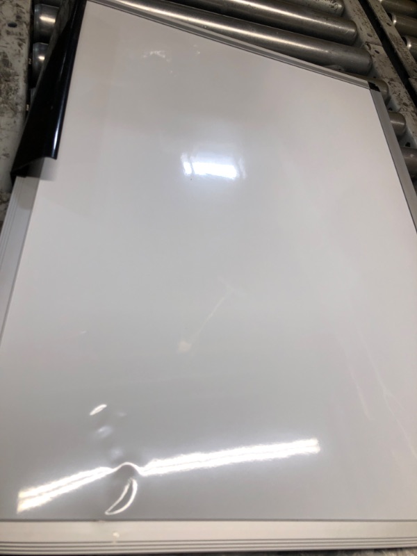 Photo 1 of ***DAMAGED - DENTED - NO PACKAGING - SEE PICTURES***
VIZ-PRO Magnetic Dry Erase Board, 24 X 18 Inches, Silver Aluminium Frame