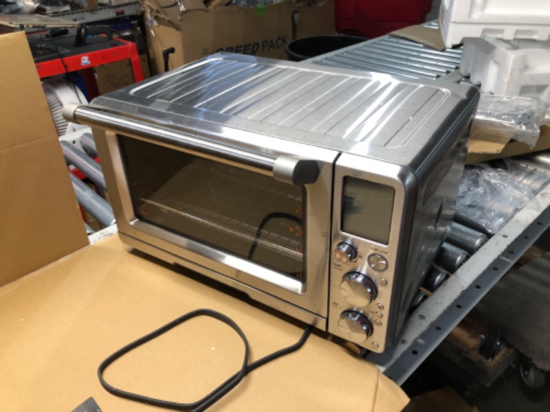 Photo 1 of ***DAMAGED - DENTED - SEE PICTURES - LIKELY MISSING PARTS - UNABLE TO TEST***
Breville BOV950BSS Joule Smart Oven Air Fryer Pro Countertop Oven, Brushed Stainless Steel