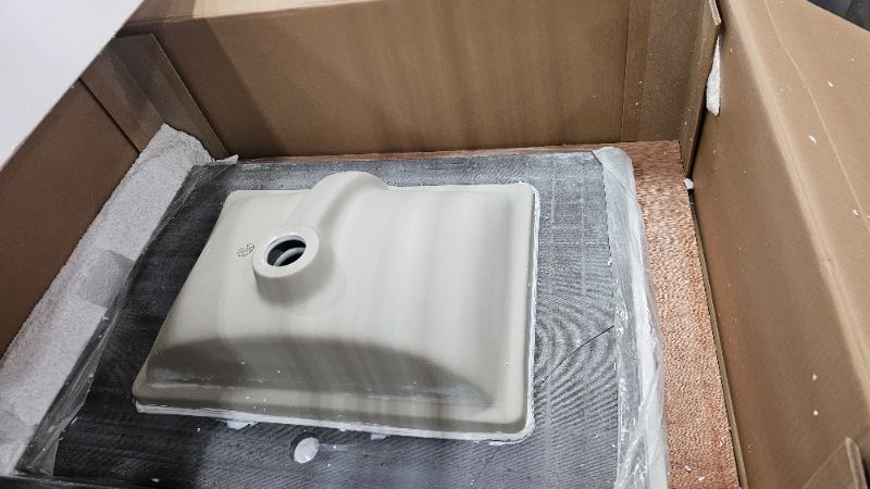 Photo 1 of ***PARTS ONLY***LOCALAND 30" x 22" Vanity Top with Sink in Lauren Black Gold,Sintered Stone Vanity Sink Top with Ceramic Undermount Sink & Backsplash,30 inch Vanity Countertop with 8 Inch Faucet Hole
