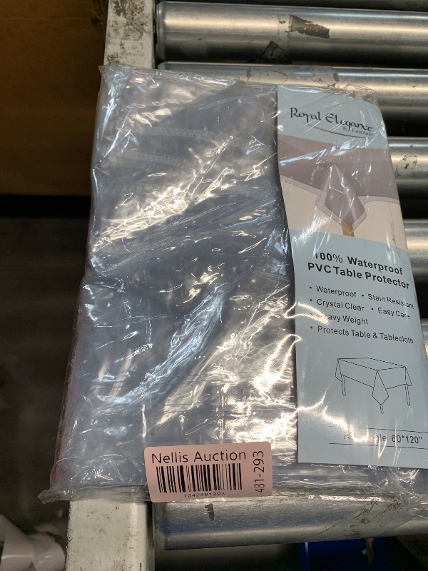 Photo 1 of  Waterproof Table Protector Crystal Clear Plastic Cover 