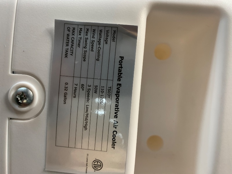 Photo 3 of AIRTHRYL Portable Air Conditioners Windowless, 2025 Upgraded Cooling System, 35 Inch Evaporative Air Cooler w/3 Speeds, Smart Timer for Auto-off & 70°Oscillation, Swamp Cooler Air Conditioner for Home