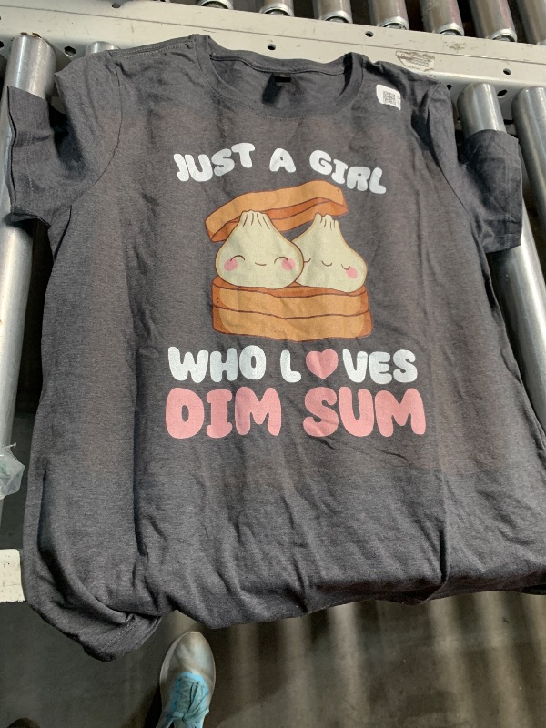 Photo 1 of ***(COLOR IS GREY)***
Just A Girl Who Loves Dim Sum Kawaii Dumpling T-Shirt