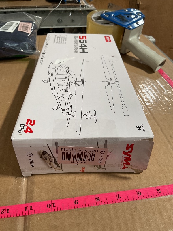 View 4 of SYMA Remote Control Helicopter, S54H RC Helicopter for Adults with One-Key Take Off/Landing, Gyro Stabilizer, Altitude Hold, 3.5 Channel, 7-10 Min Flight Time - Helicóptero de Control Remoto