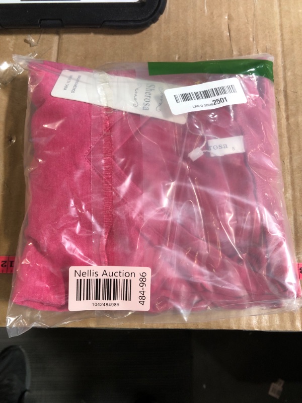 Photo 1 of  S Sherosa Ladies Long Sleeve Shirts Casual V Neck Cotton Layering Tops Fall Clothes Hot Pink,S