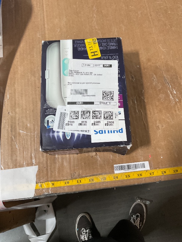 Photo 1 of Philips Sonicare ProtectiveClean 5100 Rechargeable Electric Toothbrush, with Pressure Sensor, 3 Cleaning Modes, SmarTimer and QuadPacer, 14-Day Battery Life, Travel Case, White, Model HX6857/11