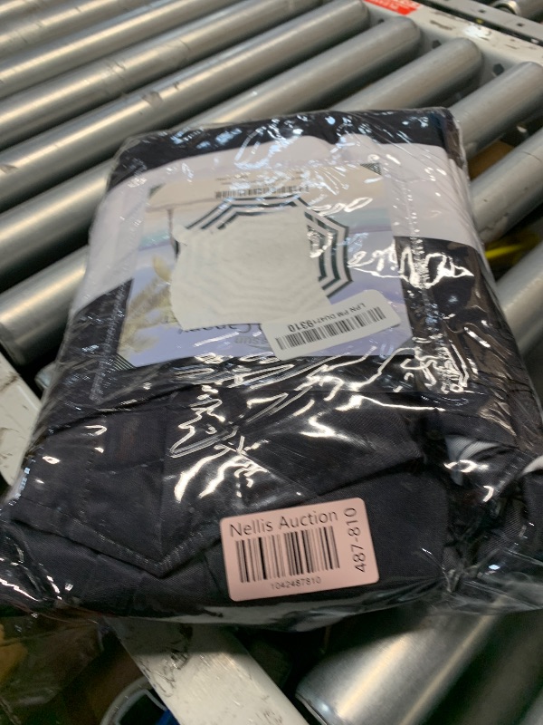 Photo 1 of Blissun 9ft Patio Umbrella Replacement Canopy, Market Umbrella Top, Outdoor Table Umbrella Canopy for 8 Ribs, Canopy Only (Black & White Stripe)