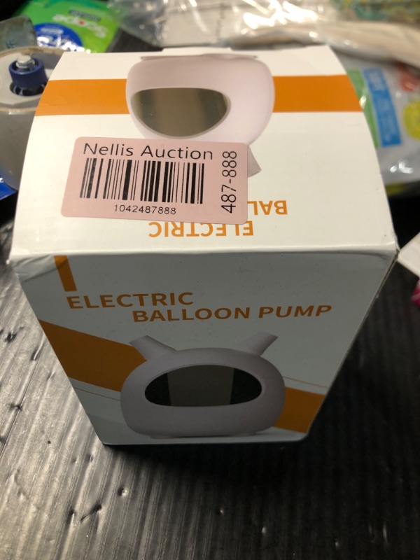 Photo 1 of Balloon Pump Electric, SPLAKS Balloons Inflator Air Pump Portable Balloon Blower for Garland Arch, Party Decoration, Birthday, Gender Reveal, Graduation