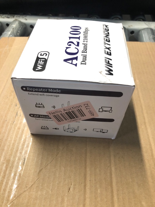 Photo 1 of 2025 AC2100 WiFi Extender - WiFi Extender Signal Booster with Gigabit Ethernet Port, WiFi Booster Dual-Band(5.8G&2.4G) Coverage to 12888 sp.ft, Faster Speed, Compatible with Multiple Devices