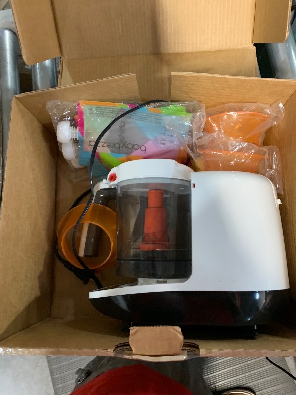 Photo 1 of (POWER TESTED) (UNABLE TO TEST FURTHER) Baby Brezza One Step Baby Food Maker Deluxe – Auto shut Off, Dishwasher Safe Cooker and Blender to Steam + Puree Organic Food for Infants + Toddlers - Set of 3 Pouches + 3 Funnels
