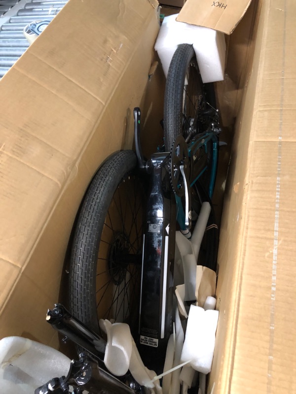 Photo 1 of ***PARTS ONLY***Schwinn Coston CE Hybrid Electric Bike for Adults, 20MPH eBike, Up to 35 miles on a Single Charge, 27.5-Inch Wheels, 7-Speed, Large/X-Large Step-Thru Frame, Gloss Teal