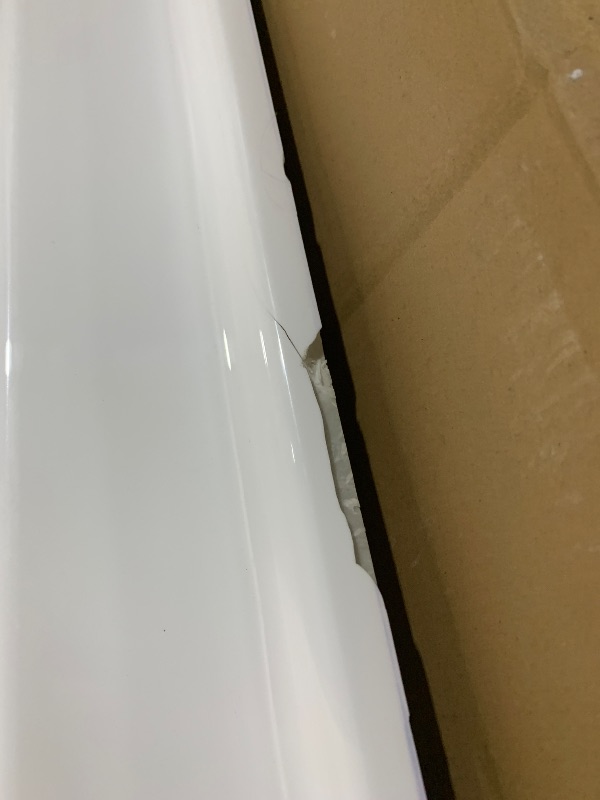 Photo 1 of WOODBRIDGE 60" Acrylic Rectangular Alcove Soaking Bathtub in White with Left Drain, Brushed Nickel pop-up Drain Included, LB428-L