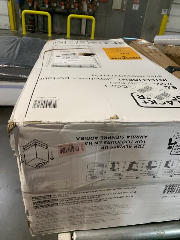 Photo 1 of **TURNS ON - VERY DIRTY**FOR PARTS ONLY**BLACK+DECKER Smart Portable Air Conditioner, 12,000 BTU for Rooms up to 550 Sq. Ft., Smart Portable AC with Follow Me Remote and Window Kit, BPACT12WT, White