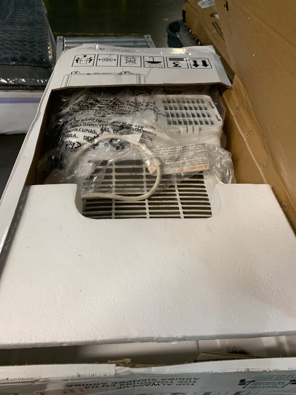 Photo 1 of **TURNS ON - VERY DIRTY**FOR PARTS ONLY**BLACK+DECKER Smart Portable Air Conditioner, 12,000 BTU for Rooms up to 550 Sq. Ft., Smart Portable AC with Follow Me Remote and Window Kit, BPACT12WT, White