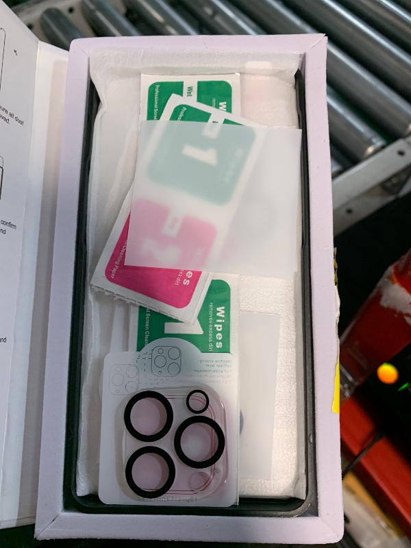 Photo 1 of Fotbor for [3+3 Pack] iPhone 13 Pro Max Screen Protector with Camera Lens Protector, 9H Tempered Glass Case Friendly Film with Easy Installation Kit 6.7''