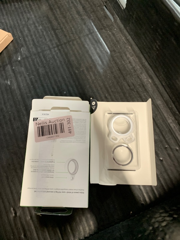 Photo 1 of (JUST THE CASE) Belkin Apple AirTag Reflective Secure Holder With Key Ring - Apple AirTag Keychain - AirTag Holder - AirTag Keychain Accessories - Reflective & Scratch Resistant AirTag Case With Raised Edges - White