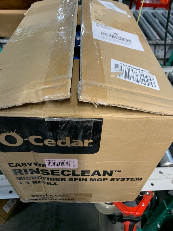 Photo 1 of ***(MISSING MOP)***O-Cedar RinseClean Spin Mop & Bucket System + 1 Extra Mop Head | Clean with Clean Water | Removes 99% of Bacteria