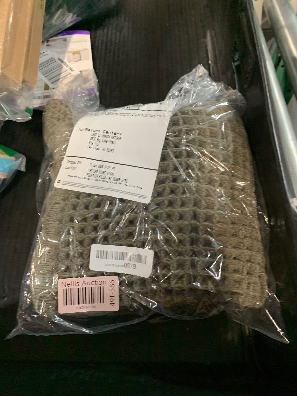 Photo 1 of (USED/FAIR) (BAGGED)ZALL Tan Waffle Bath Mat,Super Absorbent Non Slip Bathroom Rug,Brown 17x24inch,Machine Washable Ultra Soft Floor Mats