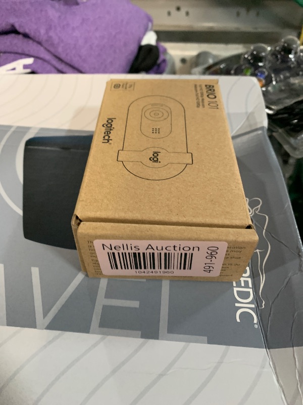 Photo 1 of Logitech Brio 101 Full HD 1080p Webcam for Meetings, Streaming, Desktop, Laptop, PC - Built-in Mic, Shutter, USB-A, Teams, Zoom - Black