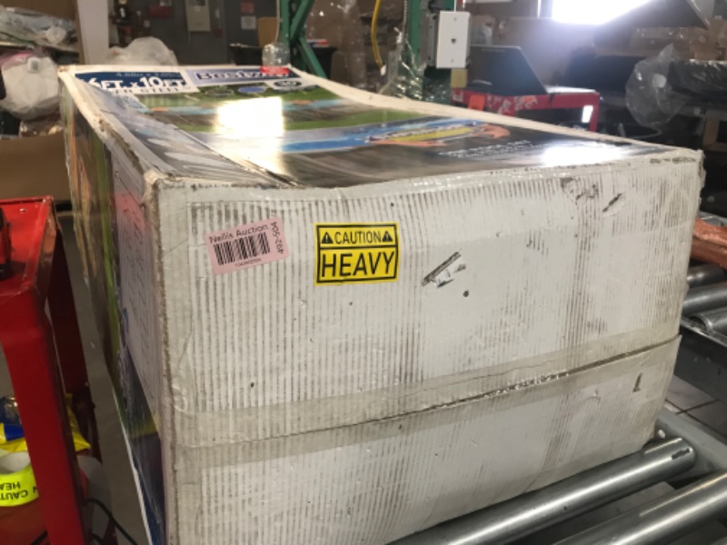 Photo 1 of ***FINAL SALE/MISSING LADDER & PUMP/DAMAGED POLES/PARTS ONLY*** Bestway Power/Steel Pro MAX 16'x 10'x 42" Oval Swimming Pool
