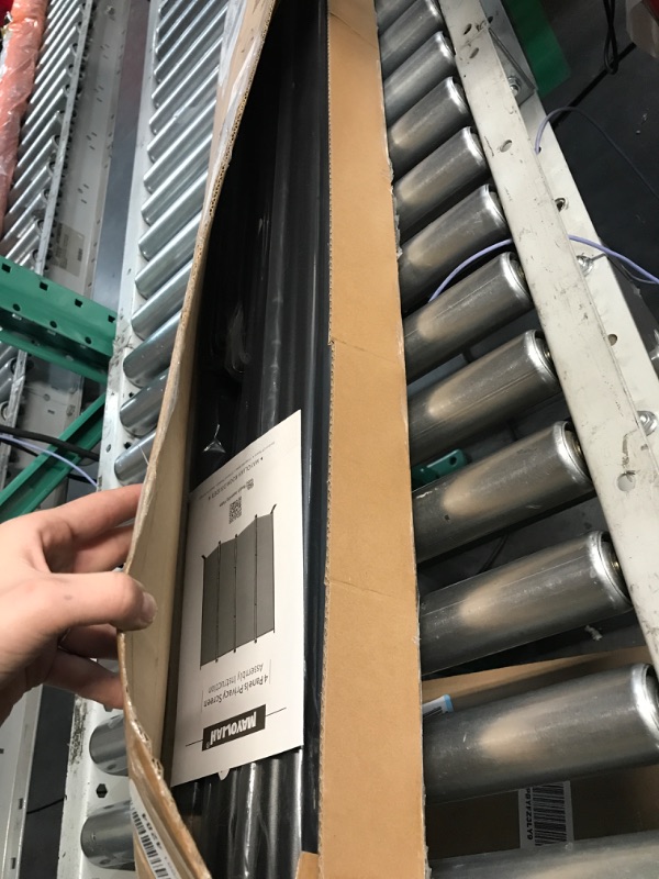 Photo 1 of MAYOLIAH 4 Panel Room Divider Screen 6Ft Tall Foldable Privacy Dividers Indoor Wall Partition Room Separator Grey