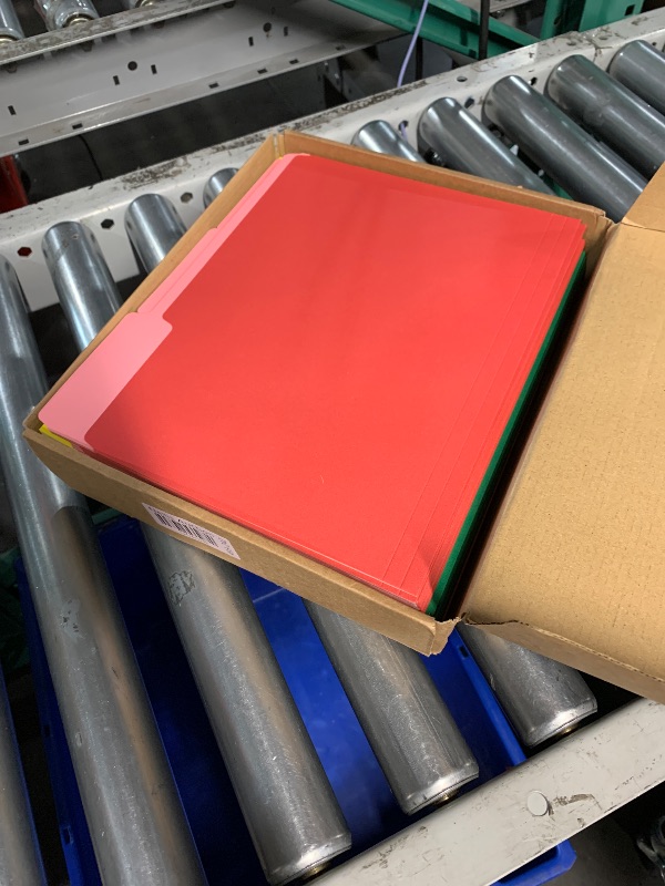 Photo 1 of SUNEE File Folders Letter Size Assorted Colors, 100 Pack Manilla Folders 8.5 x 11 1/3-Cut Tabs, Colored File Folders Office Home School for Documents Files Paper