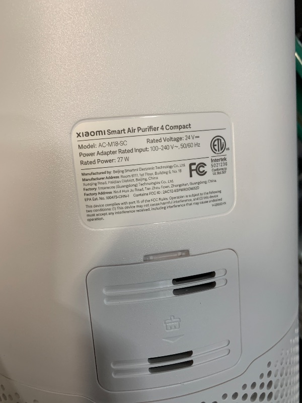 Photo 1 of (NOT WIFI ENABLED) (POWER TESTED) (MISSING FILTER) Sans HEPA 13 Air Purifier - White - 1560ft² Ultra-Quiet Home Air Purifier, Pre-Filter, Activated Carbon, UV-C Light, Protect from Odors, Smoke, Pollutants, Allergens, Dust, Dander, Harmful Chemicals