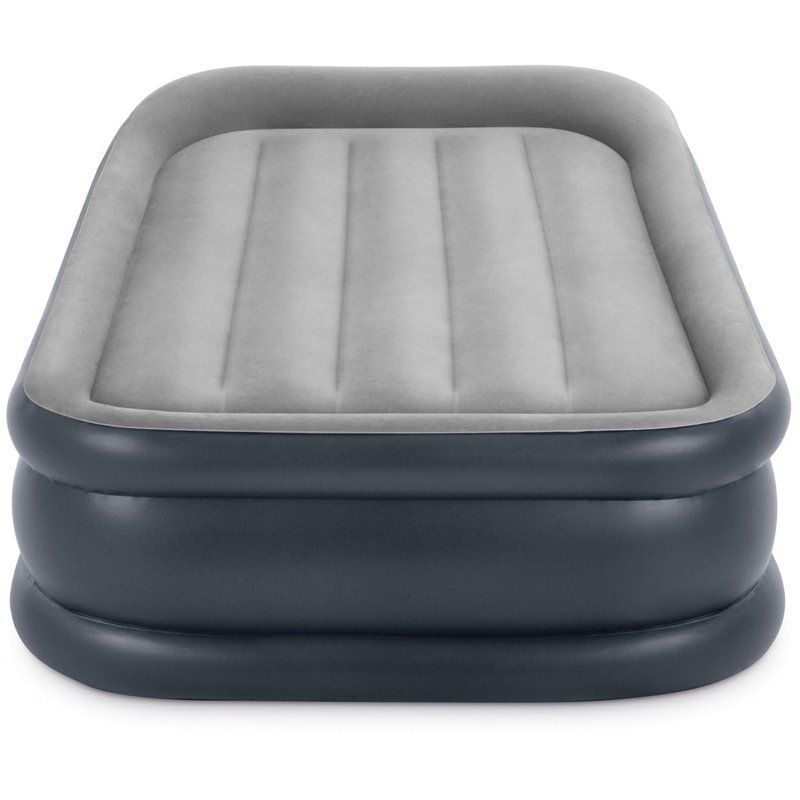 Photo 1 of (small leak)(sold for parts)(repair) Intex Dura Beam Deluxe Pillow Raised Air Mattress Bed with Built in Pump, Twin
