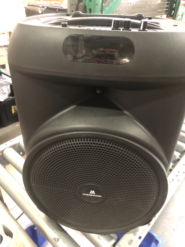 Photo 1 of (missing microphone) Maxpower MPD1223 12" Bluetooth-Compatible Speaker w/Mic, Remote, and Stand