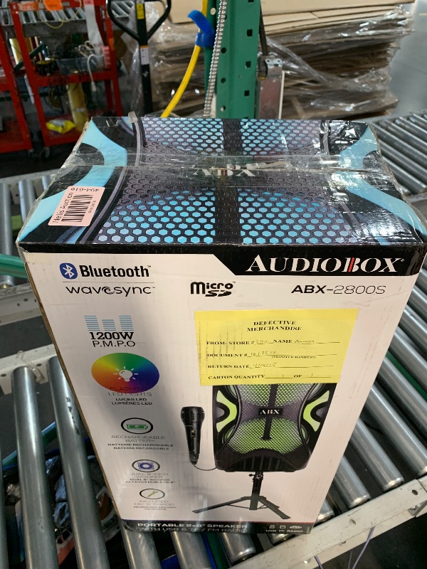 Photo 1 of ***STOCK PHOTO REFERENCE ONLY*** Audiobox Dual 8" Woofer Rechargeable Tower Speaker