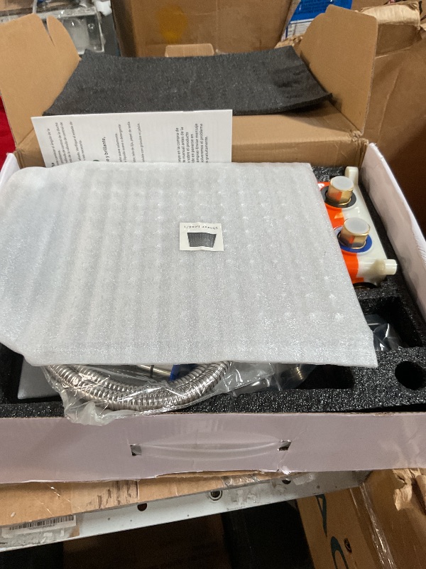 Photo 1 of ***PARTS ONLY**LCEVCGK Shower Faucet Set Complete with Tub Spout Shower System Wall Mounted with 10 inch Rainfall Shower Head and Handheld Shower Rain Shower Combo for Bathroom, Brushed Nickel
