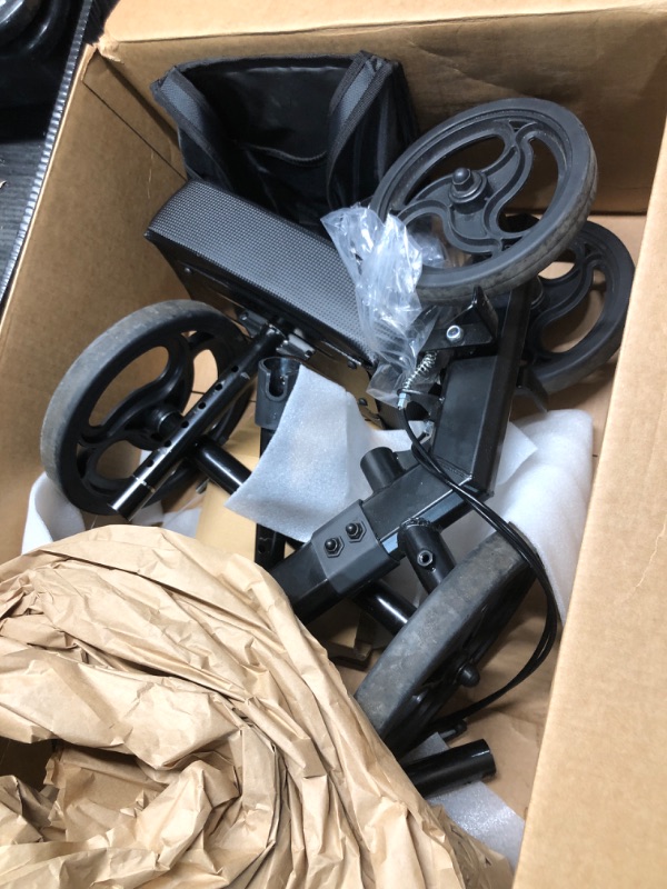 Photo 1 of ***INCOMPLETE - SEE COMMENTS***
ELENKER Steerable Knee Walker Deluxe Medical Scooter for Foot Injuries Compact Crutches Alternative (Bright Black)