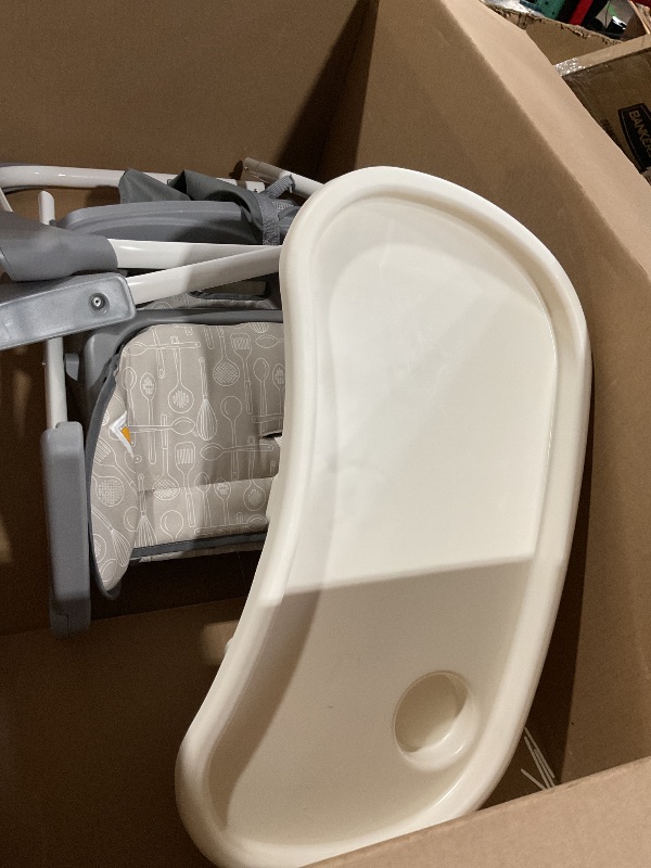 Photo 1 of (Used)Graco Slim Snacker High Chair, Ultra Compact High Chair, Whisk
