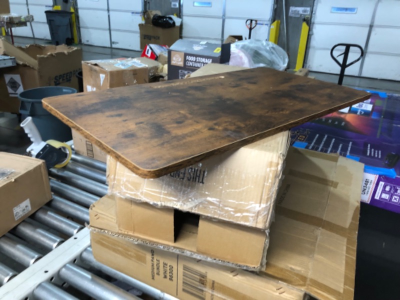 Photo 1 of ***DAMAGED - INCOMPLETE - SEE PICTURES***
Standing Desk Adjustable Height, Mobile Stand Up Desks with Wheels Small Computer Desks Rolling Desk, Portable Laptop Desks Rustic Standing Table Sit Stand Home Office Desks 16"x31.5" Height 27"-43.5"