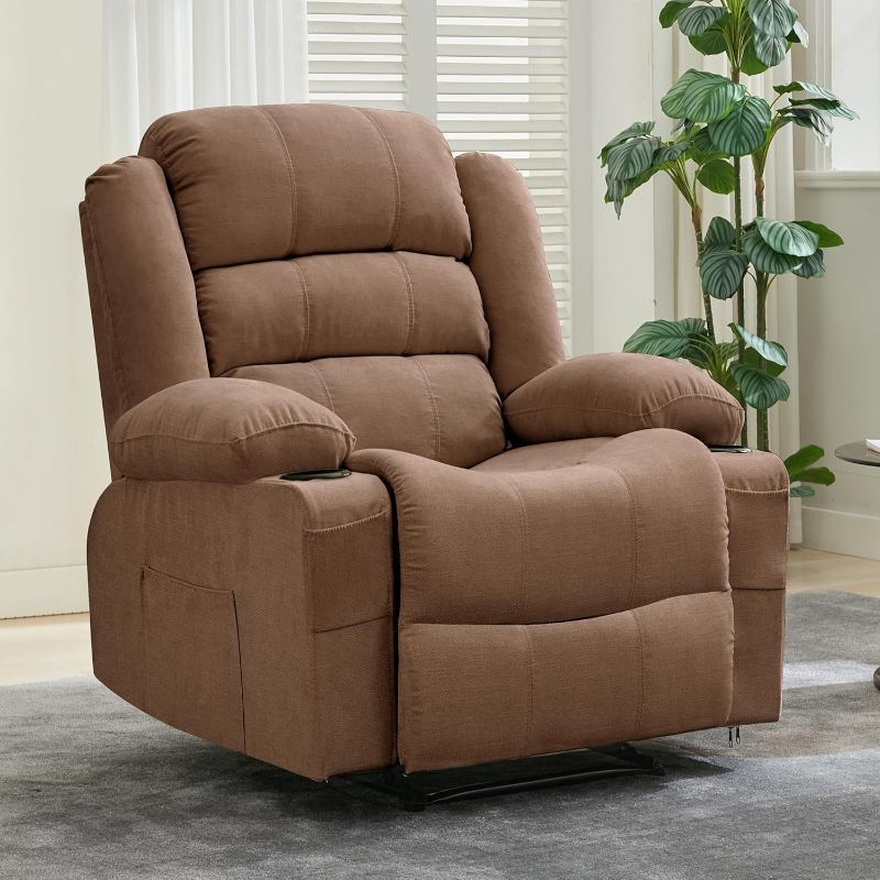 Photo 1 of ***PARTS ONLY***Recliner Chair for Living Room, Accent Chair Rocking Nursery Glider Chairs for Adults, Wide Comfy Couch with Side Pockets and Cup Holder, Single Sofa for Bedroom
