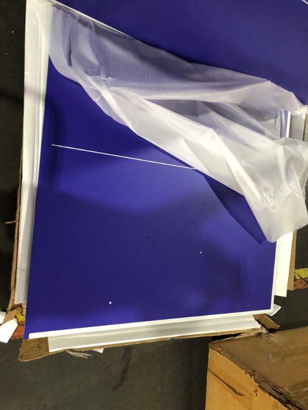 Photo 1 of ***TRUCK/TRAILER PICKUP ONLY - MAJOR DAMAGE - INCOMPLETE - MISSING PARTS - SEE PICTURES***
Mid-Size Table Tennis Table, Foldable & Portable Professional Ping Pong Table for Indoor & Outdoor Games with Net, 2 Table Tennis Paddles and 3...
