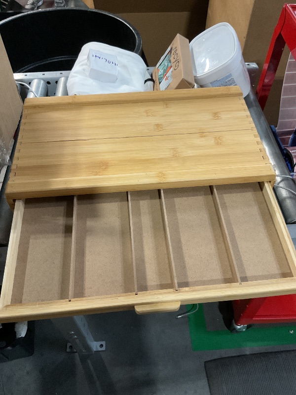 Photo 1 of *Cracked on top and bottom* does not effect functionality* Vencer 6 Drawer Bamboo Artist Supply Storage Box with Separate Compartments for Organizing Pencil,Pen,Pastel,Marker Set,Brushes & Stamp,VAO-007