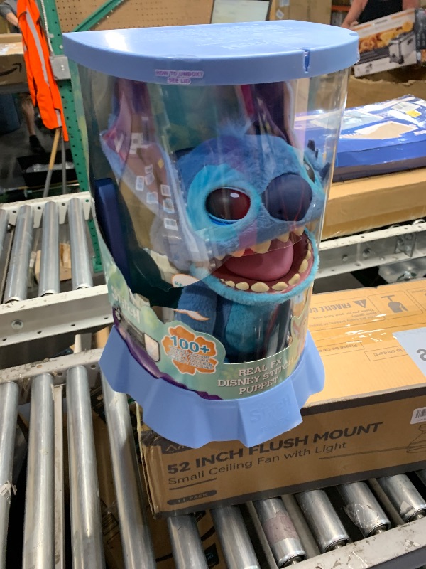 Photo 1 of **PREV USED, TEETH ARE WORN AND PAINT CHIPPED, PACKAGING IS RIPPED**
WOW! Stuff Disney Stitch Puppetronic by RealFX | with a Limited 1st Edition Certificate | Looks, Feels & Sounds Real! | Disney's Lilo & Stitch | Over 100 Action & Sounds | 18" High | Age